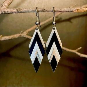 Geo Chevron Earrings